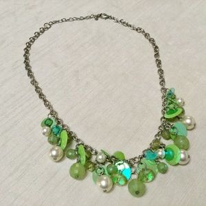 Fun Necklace in bright lime green